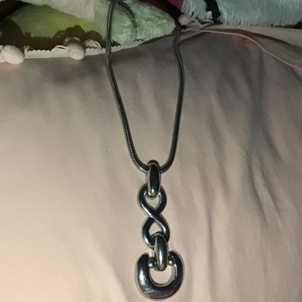Chunky silver vintage necklace